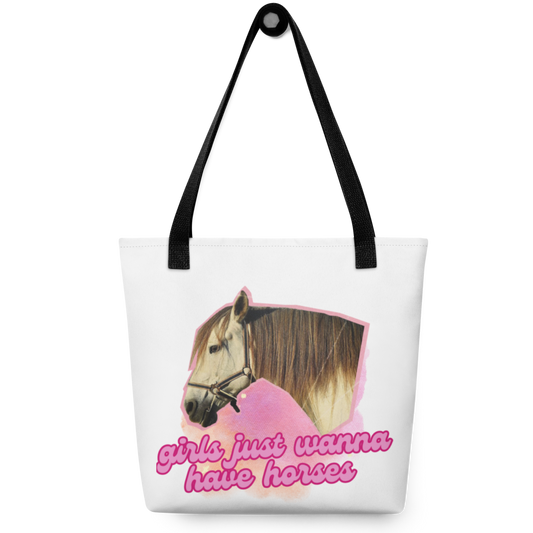 Girls Just Wanna Have Horses Tote Bag