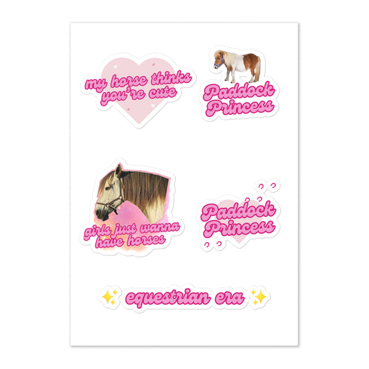 Horse Girl Sticker Sheet